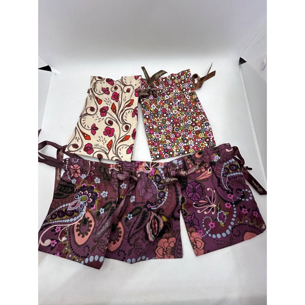 Assorted Brighton Drawstring Bags Set - 5 Pieces